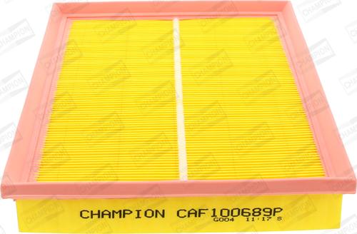 Champion CAF100689P - Gaisa filtrs autodraugiem.lv