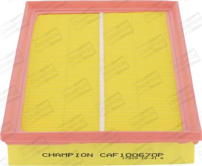 Champion CAF100670P - Gaisa filtrs autodraugiem.lv