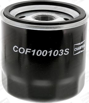Champion COF100103S - Eļļas filtrs autodraugiem.lv
