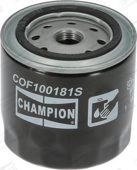 Champion COF100181S - Eļļas filtrs autodraugiem.lv