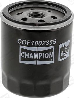 Champion COF100235S - Eļļas filtrs autodraugiem.lv