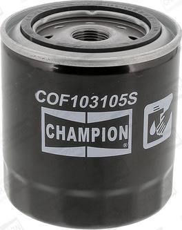 Champion COF103105S - Eļļas filtrs autodraugiem.lv