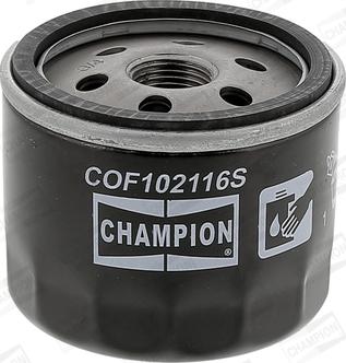Champion COF102116S - Eļļas filtrs autodraugiem.lv