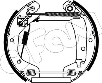 Cifam 151-553 - Bremžu loku komplekts autodraugiem.lv