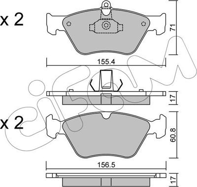 Japanparts JPA-0410AF - Bremžu uzliku kompl., Disku bremzes autodraugiem.lv