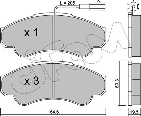 Japanparts PA-0054MK - Bremžu uzliku kompl., Disku bremzes autodraugiem.lv