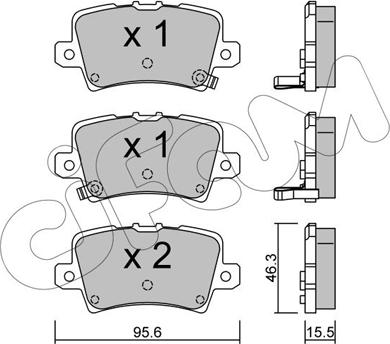 TOMEX brakes 14-53 - Bremžu uzliku kompl., Disku bremzes autodraugiem.lv