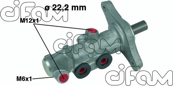 Cifam 202-459 - Galvenais bremžu cilindrs autodraugiem.lv