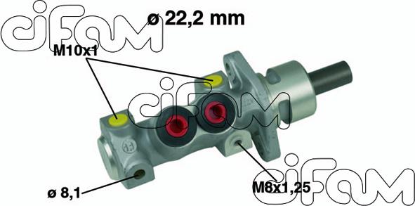Cifam 202-489 - Galvenais bremžu cilindrs autodraugiem.lv