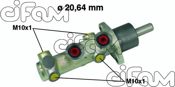Cifam 202-525 - Galvenais bremžu cilindrs autodraugiem.lv
