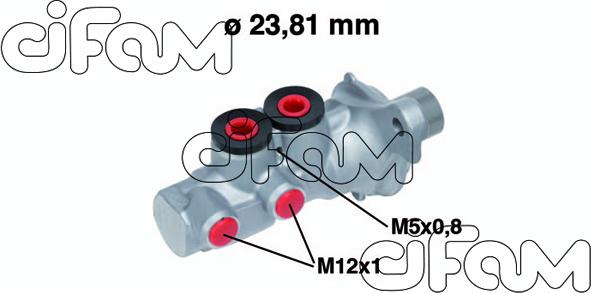 Cifam 202-695 - Galvenais bremžu cilindrs autodraugiem.lv