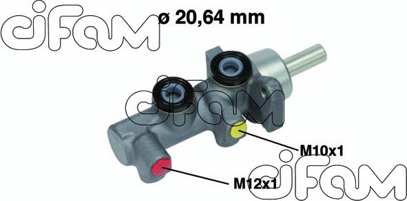 Cifam 202-697 - Galvenais bremžu cilindrs autodraugiem.lv