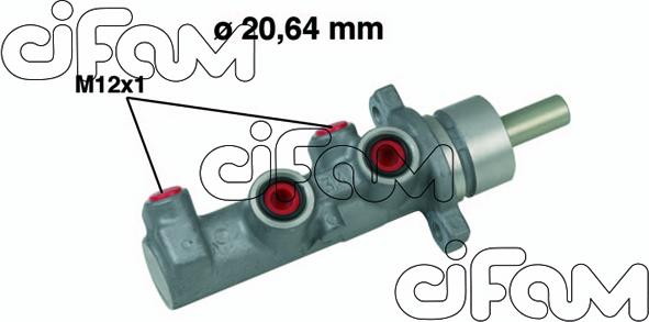 Cifam 202-644 - Galvenais bremžu cilindrs autodraugiem.lv