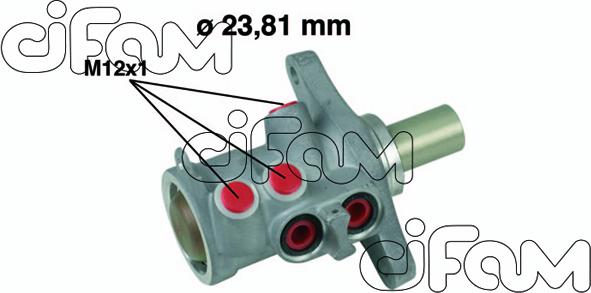 Cifam 202-638 - Galvenais bremžu cilindrs autodraugiem.lv