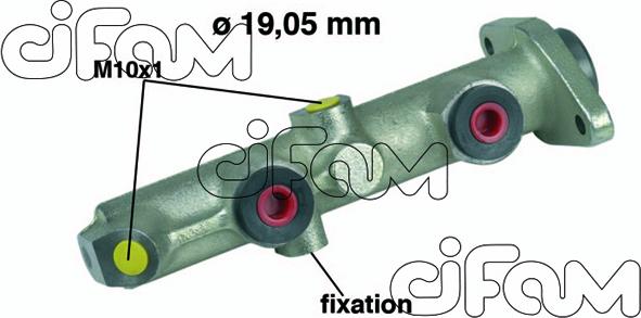 Cifam 202-074 - Galvenais bremžu cilindrs autodraugiem.lv