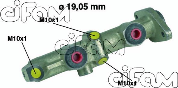 Cifam 202-075 - Galvenais bremžu cilindrs autodraugiem.lv