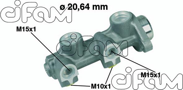 Cifam 202-188 - Galvenais bremžu cilindrs autodraugiem.lv