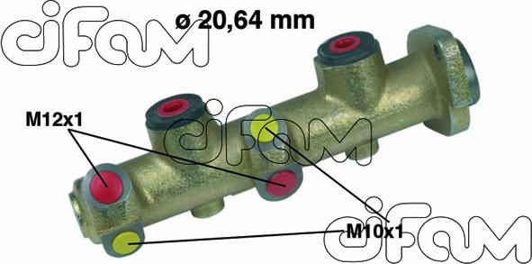 Cifam 202-136 - Galvenais bremžu cilindrs autodraugiem.lv