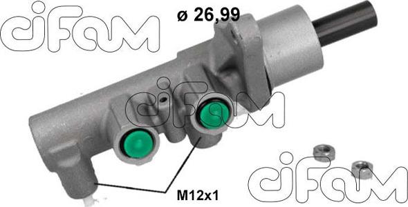 Cifam 202-1248 - Galvenais bremžu cilindrs autodraugiem.lv