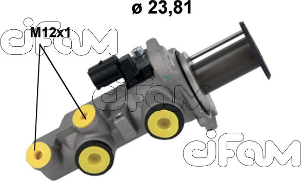 Cifam 202-1250 - Galvenais bremžu cilindrs autodraugiem.lv
