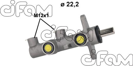 Cifam 202-1207 - Galvenais bremžu cilindrs autodraugiem.lv