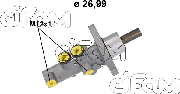 Cifam 202-1218 - Galvenais bremžu cilindrs autodraugiem.lv