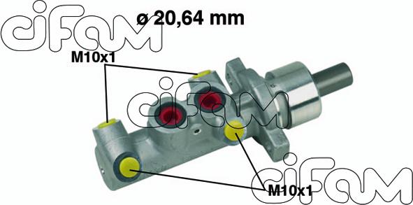 Cifam 202-397 - Galvenais bremžu cilindrs autodraugiem.lv