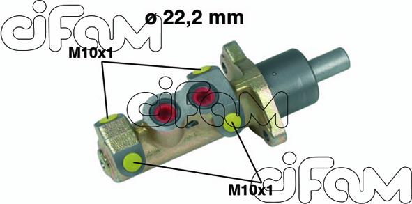 Cifam 202-326 - Galvenais bremžu cilindrs autodraugiem.lv