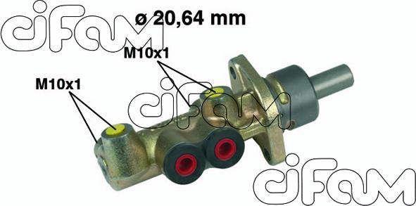 Cifam 202-221 - Galvenais bremžu cilindrs autodraugiem.lv