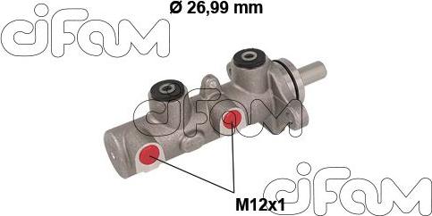 Cifam 202-799 - Galvenais bremžu cilindrs autodraugiem.lv