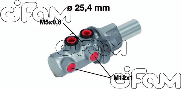 Cifam 202-754 - Galvenais bremžu cilindrs autodraugiem.lv