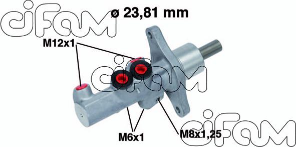 Cifam 202719 - Galvenais bremžu cilindrs autodraugiem.lv