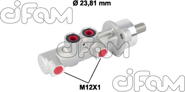 Cifam 202-788 - Galvenais bremžu cilindrs autodraugiem.lv