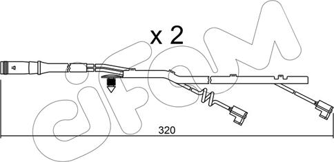 Cifam SU.185K - Indikators, Bremžu uzliku nodilums autodraugiem.lv