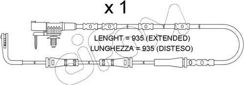Cifam SU.392 - Indikators, Bremžu uzliku nodilums autodraugiem.lv