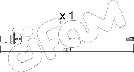 Cifam SU.347 - Indikators, Bremžu uzliku nodilums autodraugiem.lv