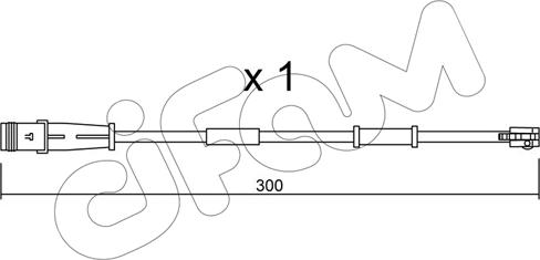 Cifam SU.320 - Indikators, Bremžu uzliku nodilums autodraugiem.lv
