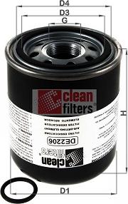 Clean Filters DE2206 - Gaisa sausinātāja patrona, Gaisa kompresors autodraugiem.lv
