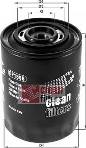 Clean Filters DF1898 - Eļļas filtrs autodraugiem.lv