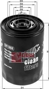 Clean Filters DF1889 - Eļļas filtrs autodraugiem.lv