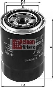 Clean Filters DF 863/A - Eļļas filtrs autodraugiem.lv