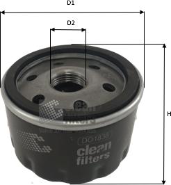 Clean Filters DO1836 - Eļļas filtrs autodraugiem.lv