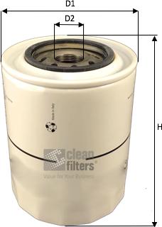 Clean Filters DO1871 - Eļļas filtrs autodraugiem.lv