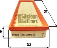 Clean Filters MA3455 - Gaisa filtrs autodraugiem.lv
