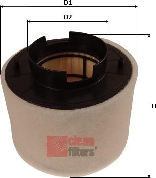 Clean Filters MA3487 - Gaisa filtrs autodraugiem.lv