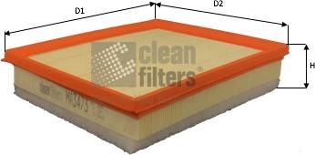 Clean Filters MA3473 - Gaisa filtrs autodraugiem.lv