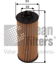 Clean Filters ML4585 - Eļļas filtrs autodraugiem.lv