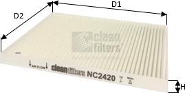 Clean Filters NC2420 - Filtrs, Salona telpas gaiss autodraugiem.lv