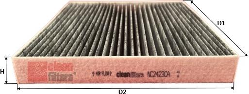 Clean Filters NC2423CA - Filtrs, Salona telpas gaiss autodraugiem.lv