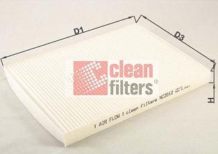 Clean Filters NC2012 - Filtrs, Salona telpas gaiss autodraugiem.lv